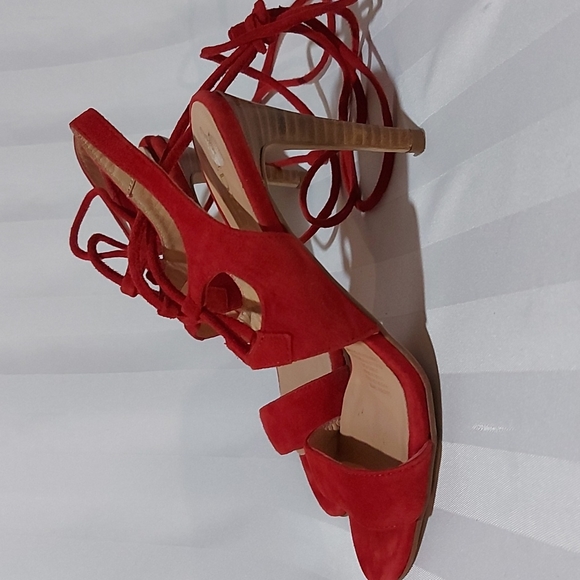 PEDRO MIRALLES RED SUEDE HEELS! - Picture 3 of 8